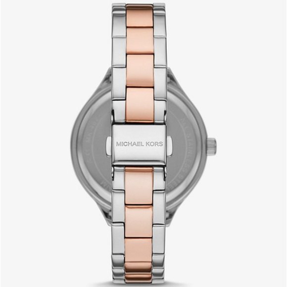 MICHAEL KORS - Pavé Two-Tone Watch and Heart Bracelet Set - Picture 2 of 5